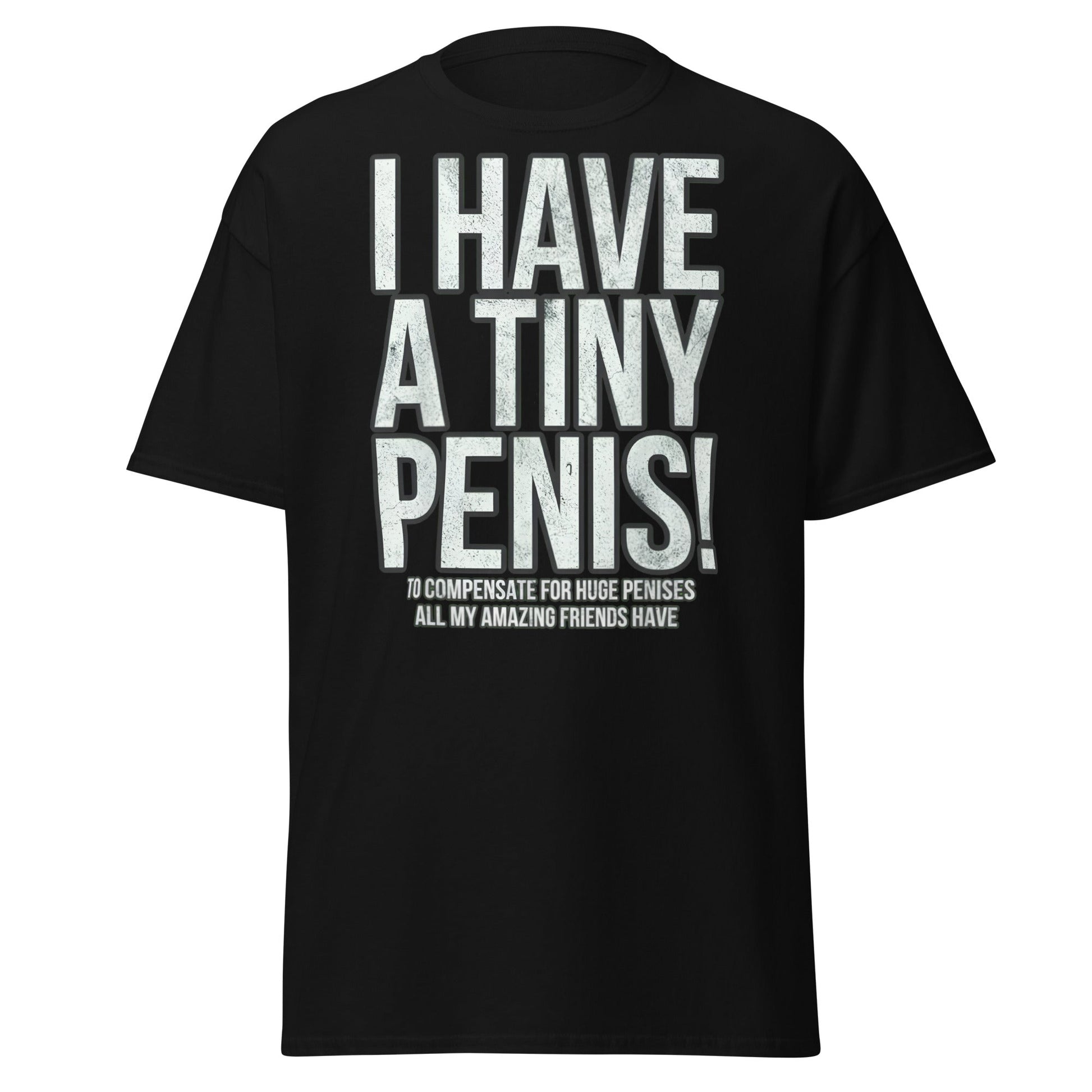 I Have A Tiny Penis T-Shirt – Funny Self - Deprecating - Black - T-Shirts Online