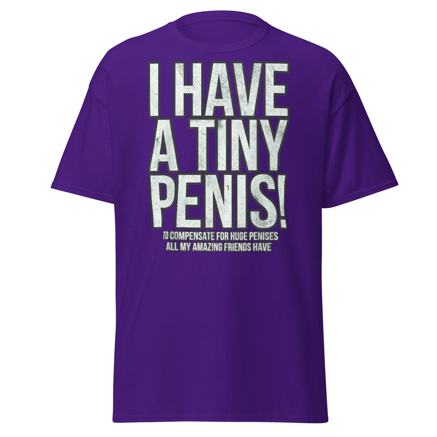 I Have A Tiny Penis T-Shirt – Funny Self - Deprecating - Purple - T-Shirts Online