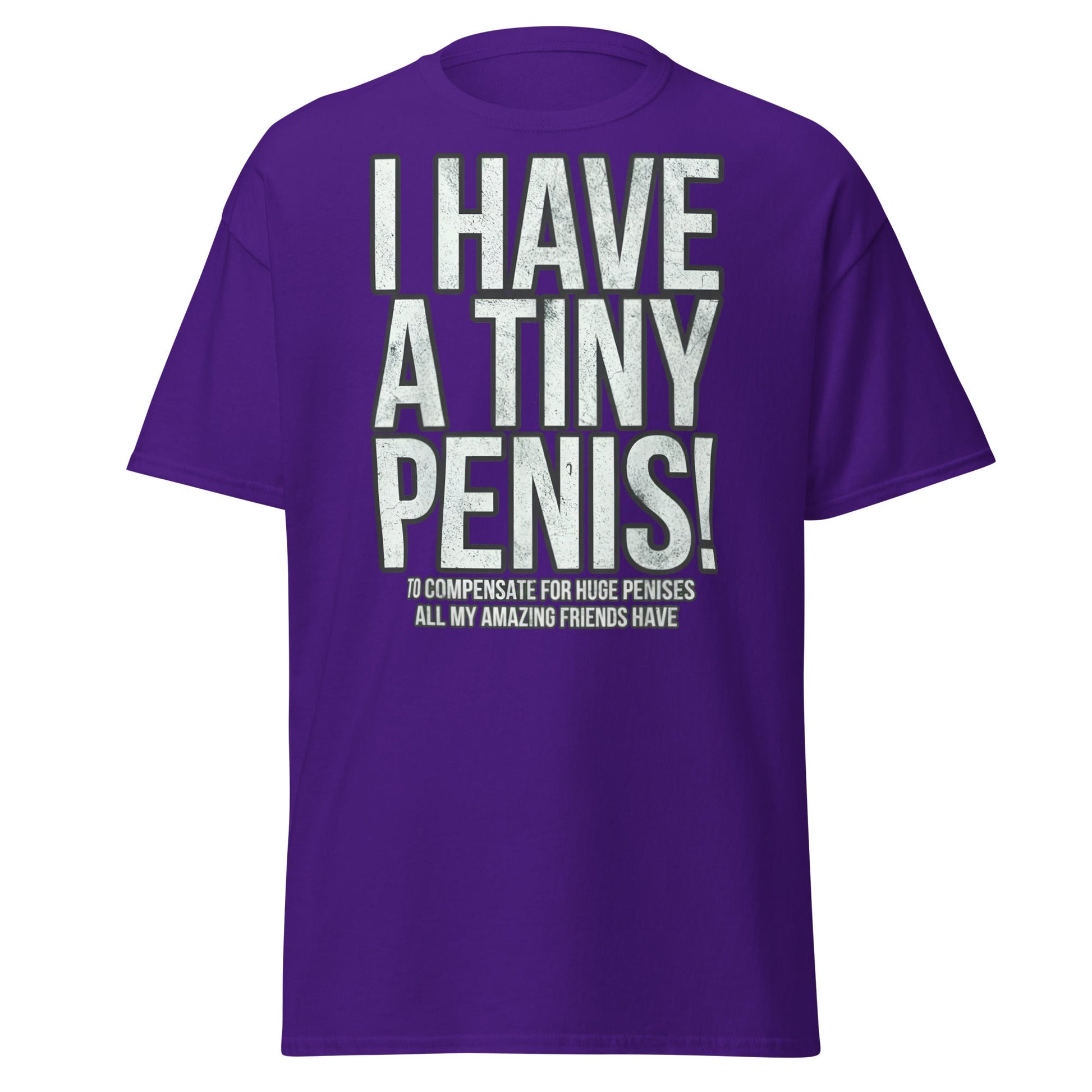 I Have A Tiny Penis T-Shirt – Funny Self - Deprecating - Purple - T-Shirts Online