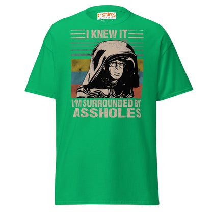 I Knew It Funny Retro Space Helmet Parody T-Shirt - Irish Green - T-Shirts Online