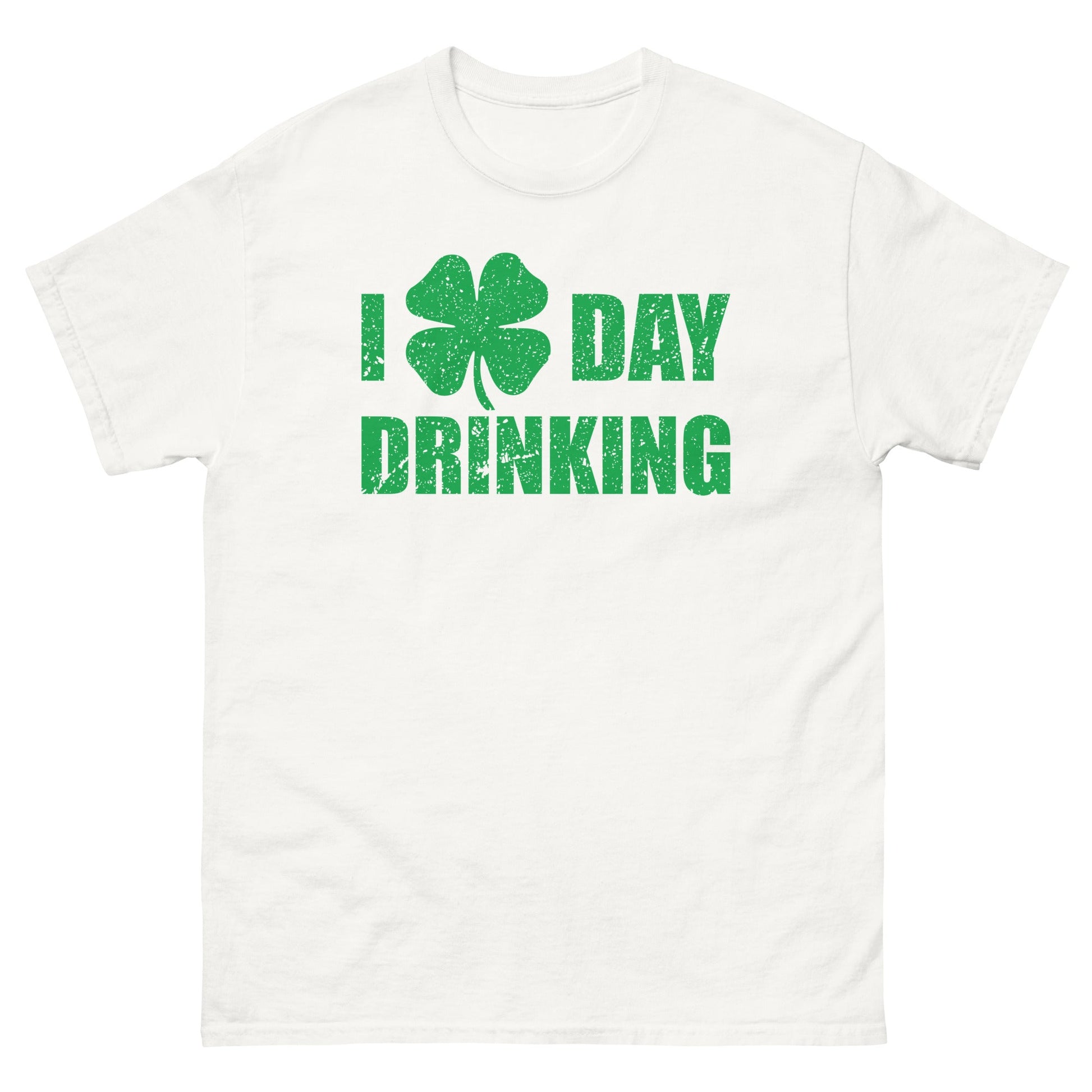 I Love Day Drinking | Paddys Day T-Shirt - White - T-Shirts Online
