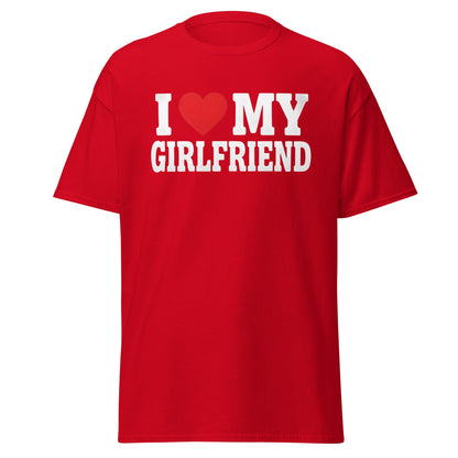 I Love My Girlfriend T-Shirt – Cute Romantic Heart Tee - Red - T-Shirts Online
