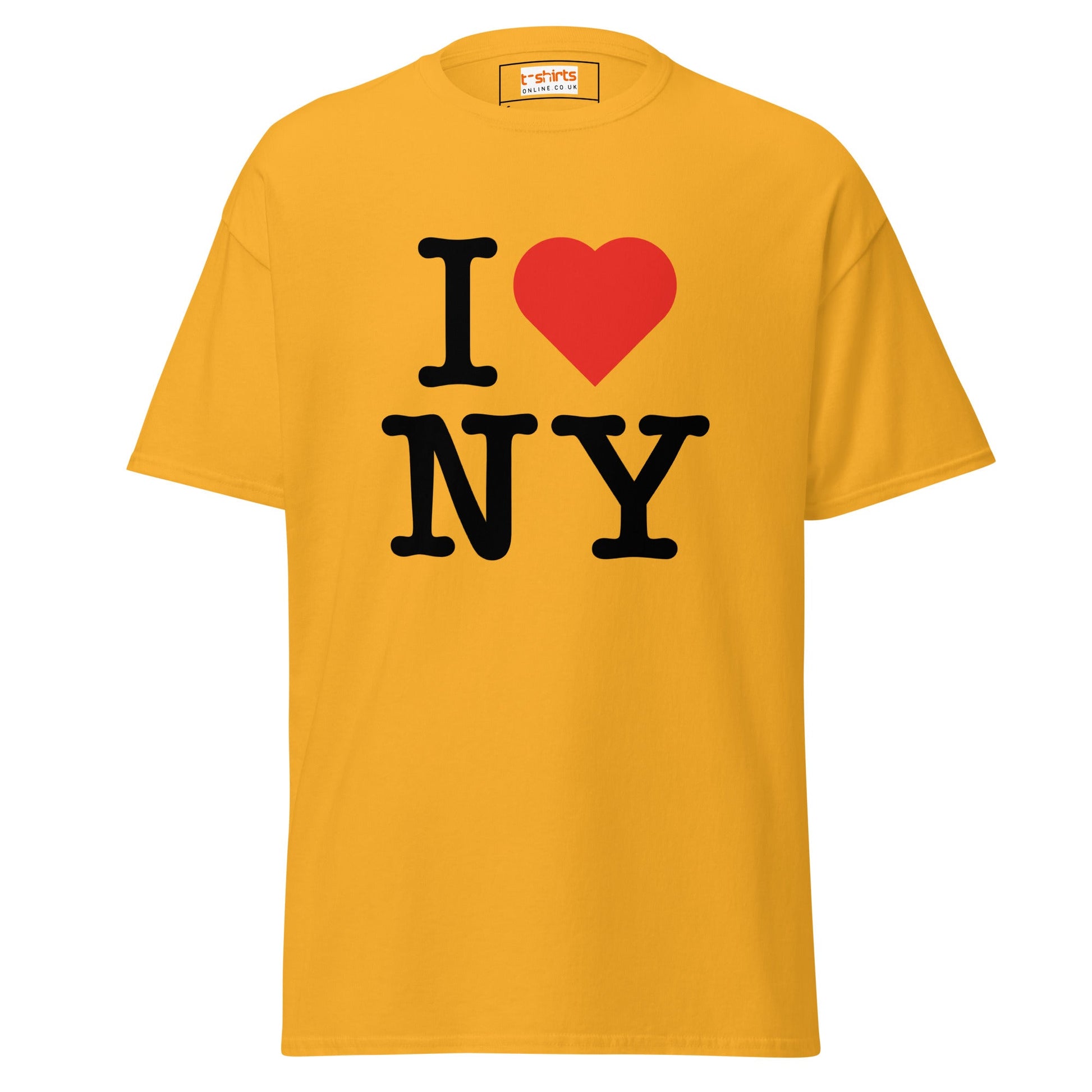 I Love NY | New York T-Shirt - Gold - T-Shirts Online