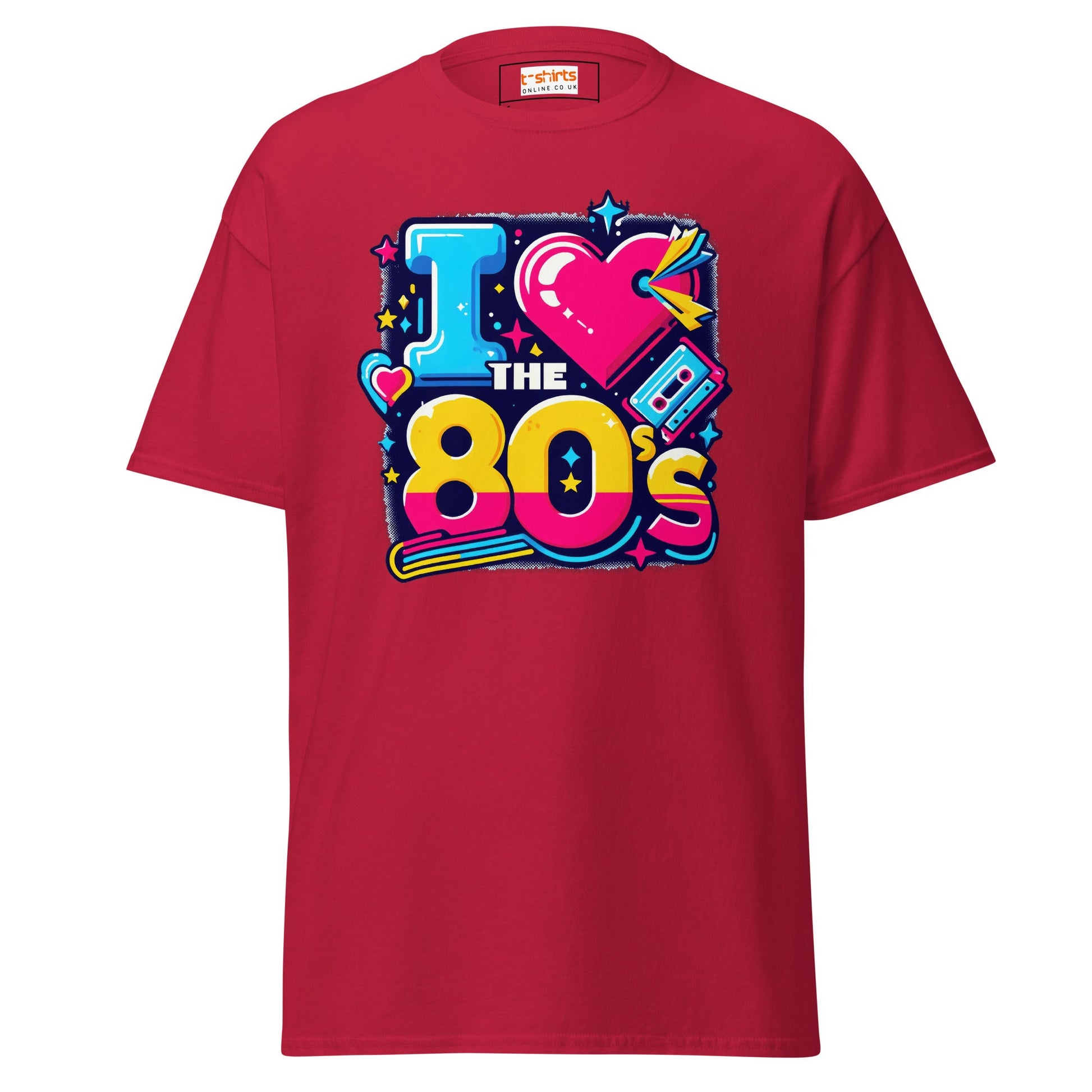 I Love the 80's | Retro T-Shirt - Cardinal - T-Shirts Online