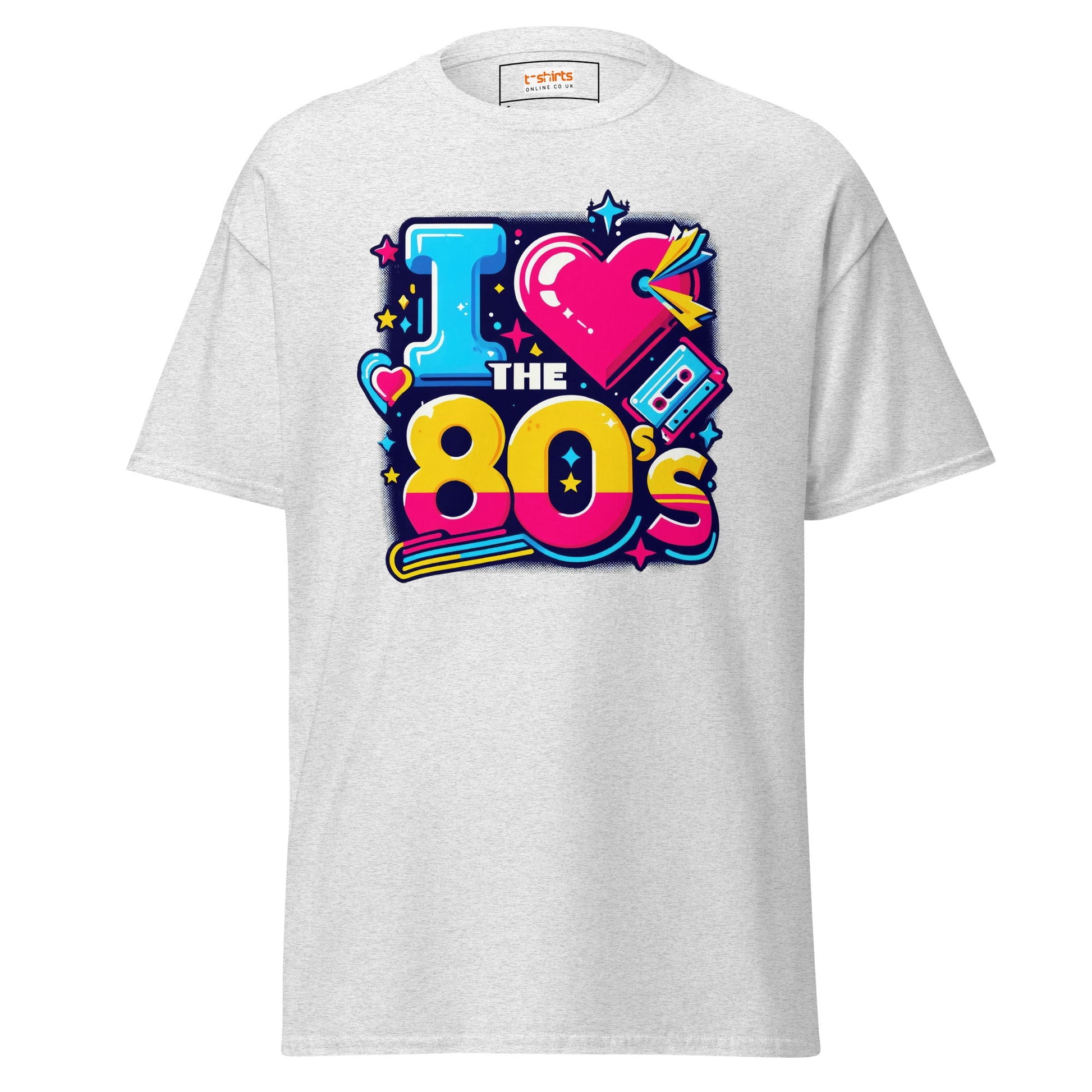 I Love the 80's | Retro T-Shirt - Ash - T-Shirts Online