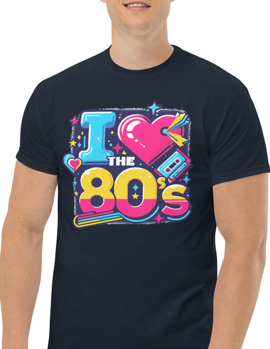 I Love the 80's | Retro T-Shirt - Black - T-Shirts Online
