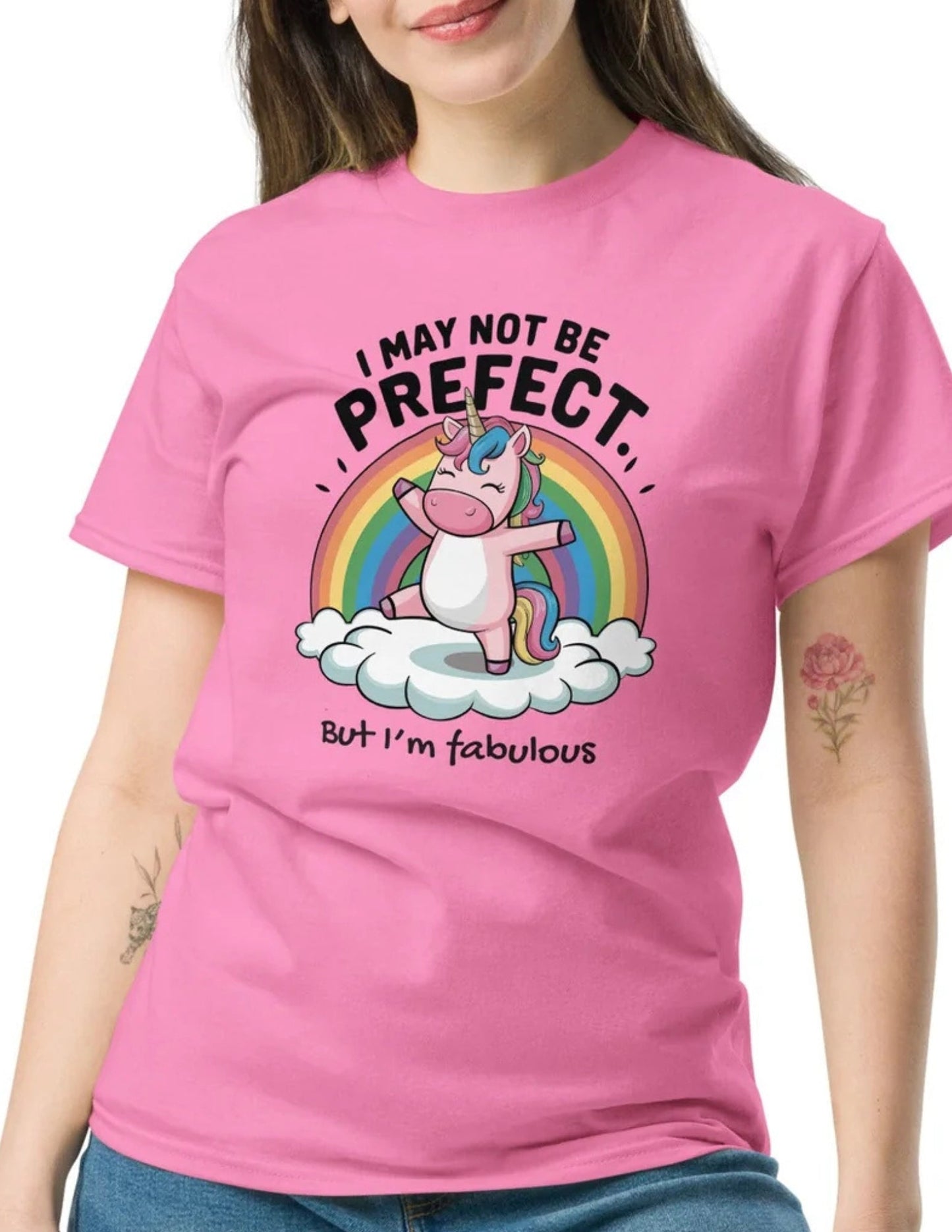 I May Not be Perfect | Unicorn T-Shirt - Royal - T-Shirts Online