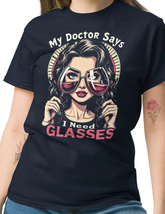 I Need Glasses | Retro T-Shirt - Black - T-Shirts Online