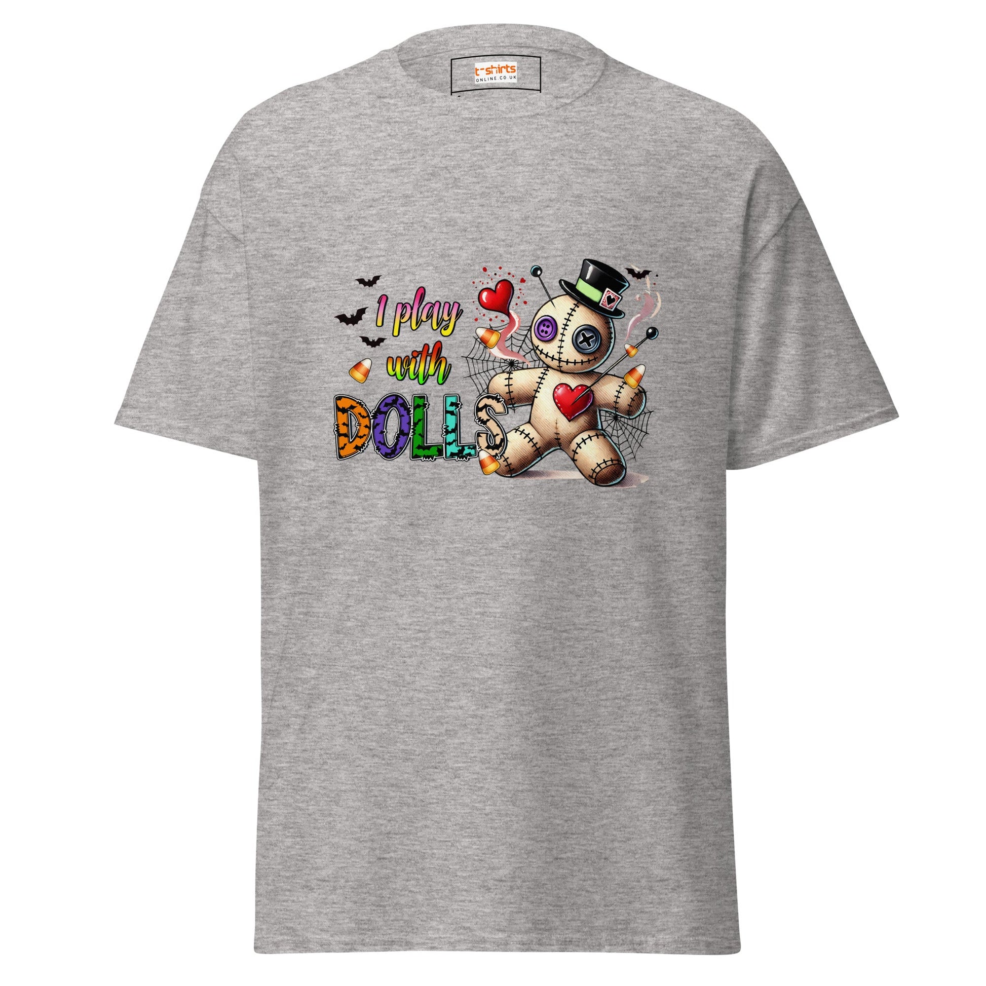 I Play with Dolls | Voodoo Doll T-Shirt - Sport Grey - T-Shirts Online