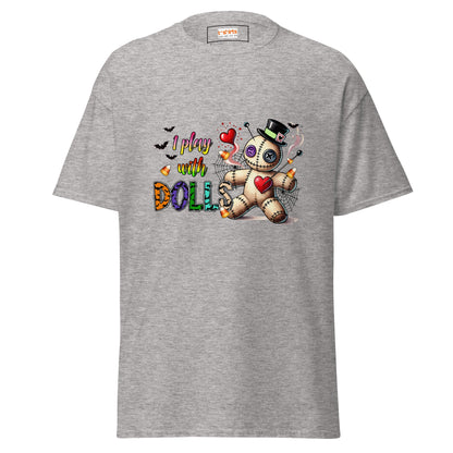 I Play with Dolls | Voodoo Doll T-Shirt - Sport Grey - T-Shirts Online