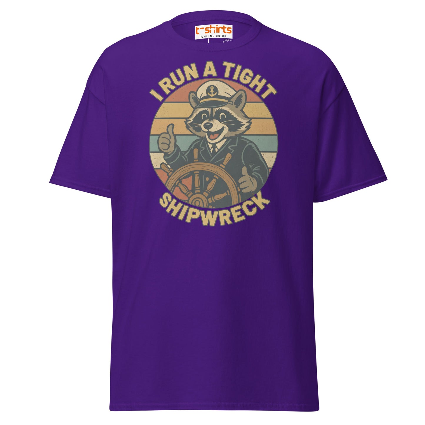 I Run a Tight Shipwreck T-Shirt - Purple - T-Shirts Online