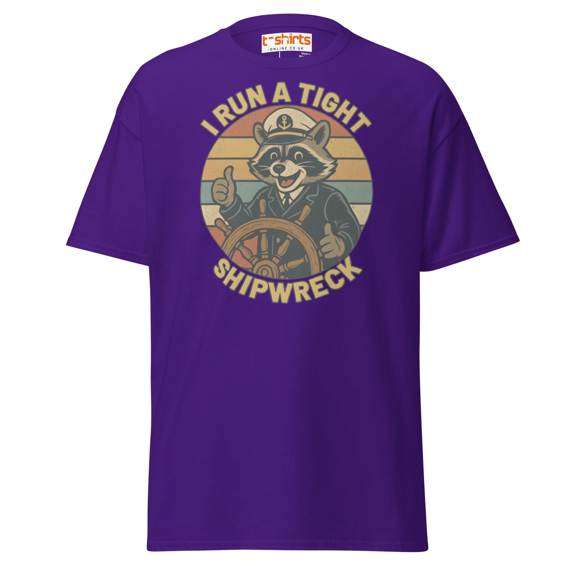 I Run a Tight Shipwreck T-Shirt - Purple - T-Shirts Online