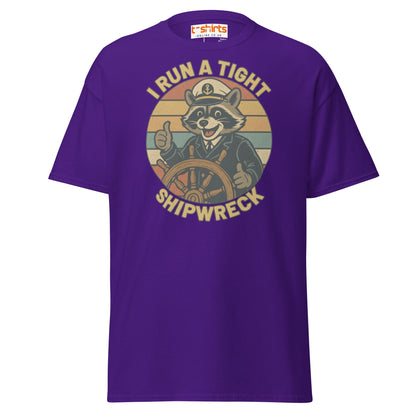 I Run a Tight Shipwreck T-Shirt - Purple - T-Shirts Online