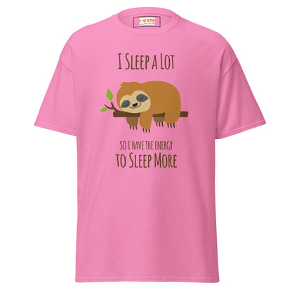 I Sleep a Lot T-Shirt | Sloth Tee - Azalea - T-Shirts Online