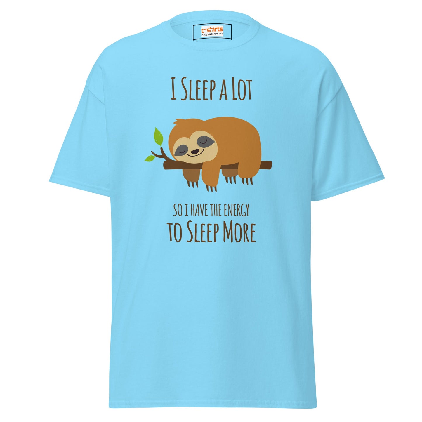 I Sleep a Lot T-Shirt | Sloth Tee - Sky - T-Shirts Online