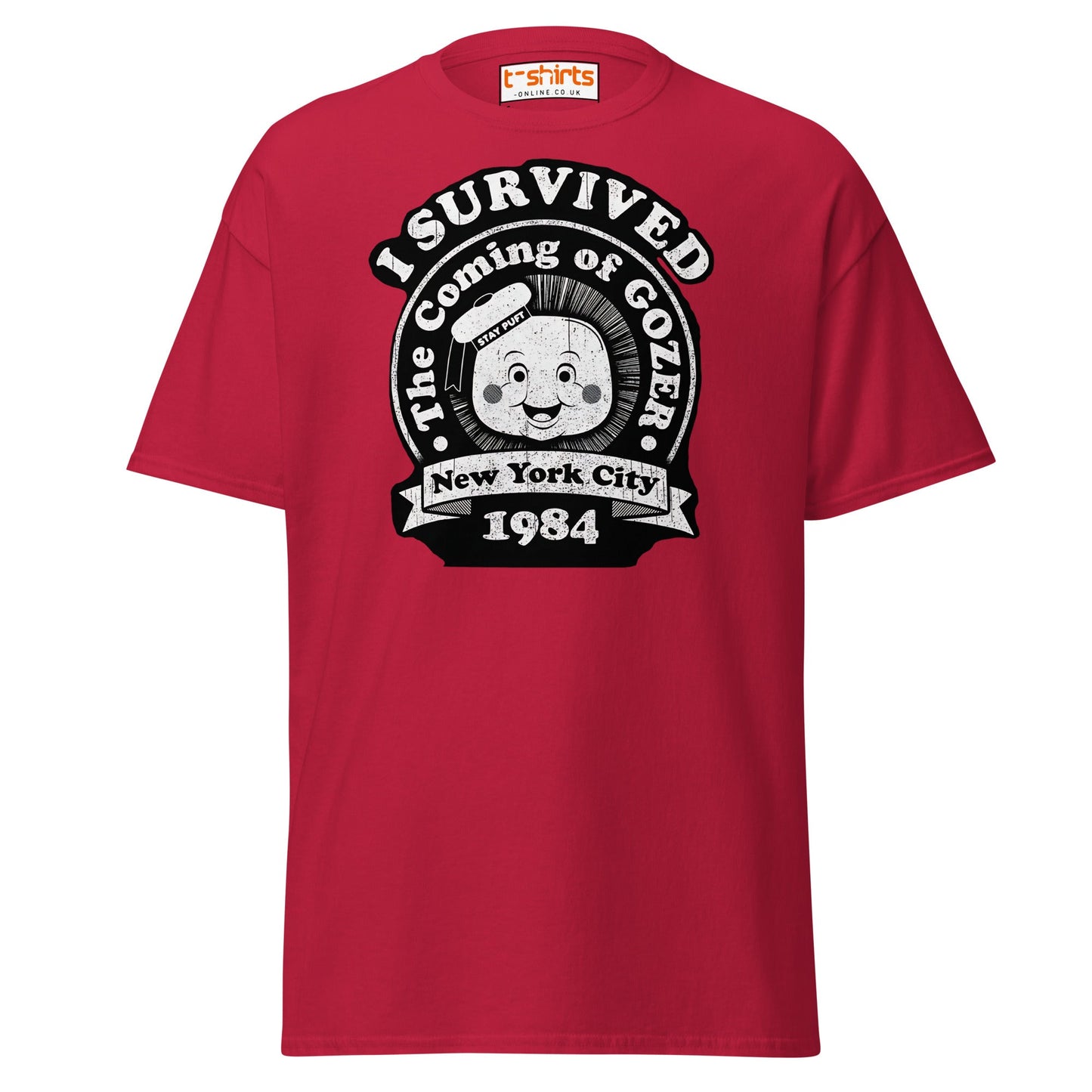 I Survived Gozer T-Shirt - Cardinal - T-Shirts Online