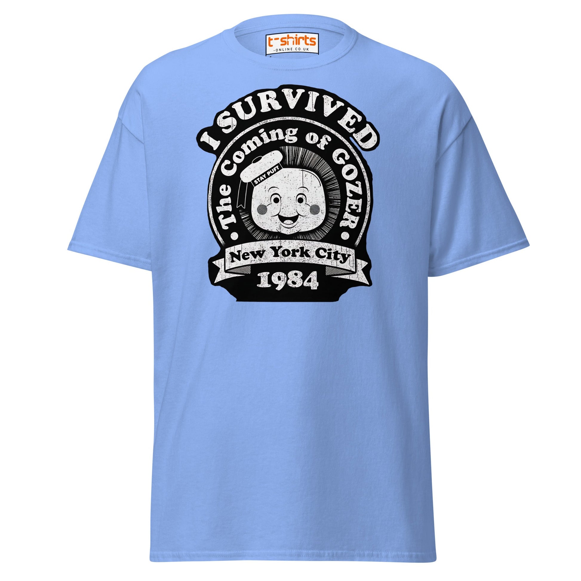 I Survived Gozer T-Shirt - Carolina Blue - T-Shirts Online