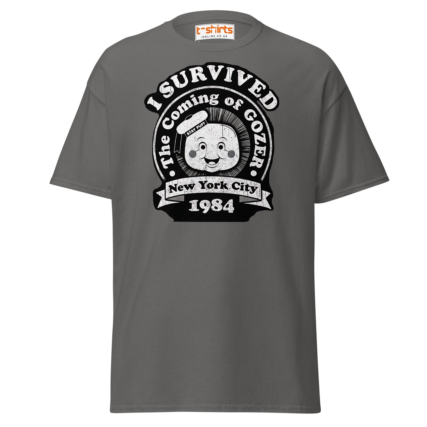 I Survived Gozer T-Shirt - Charcoal - T-Shirts Online