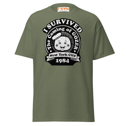 I Survived Gozer T-Shirt - Military Green - T-Shirts Online