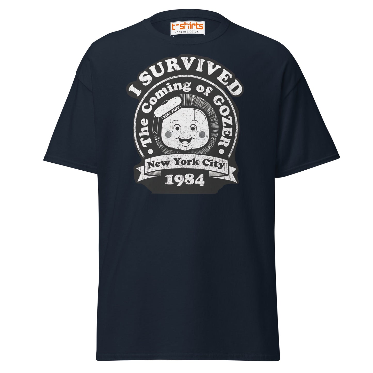 I Survived Gozer T-Shirt - Navy - T-Shirts Online