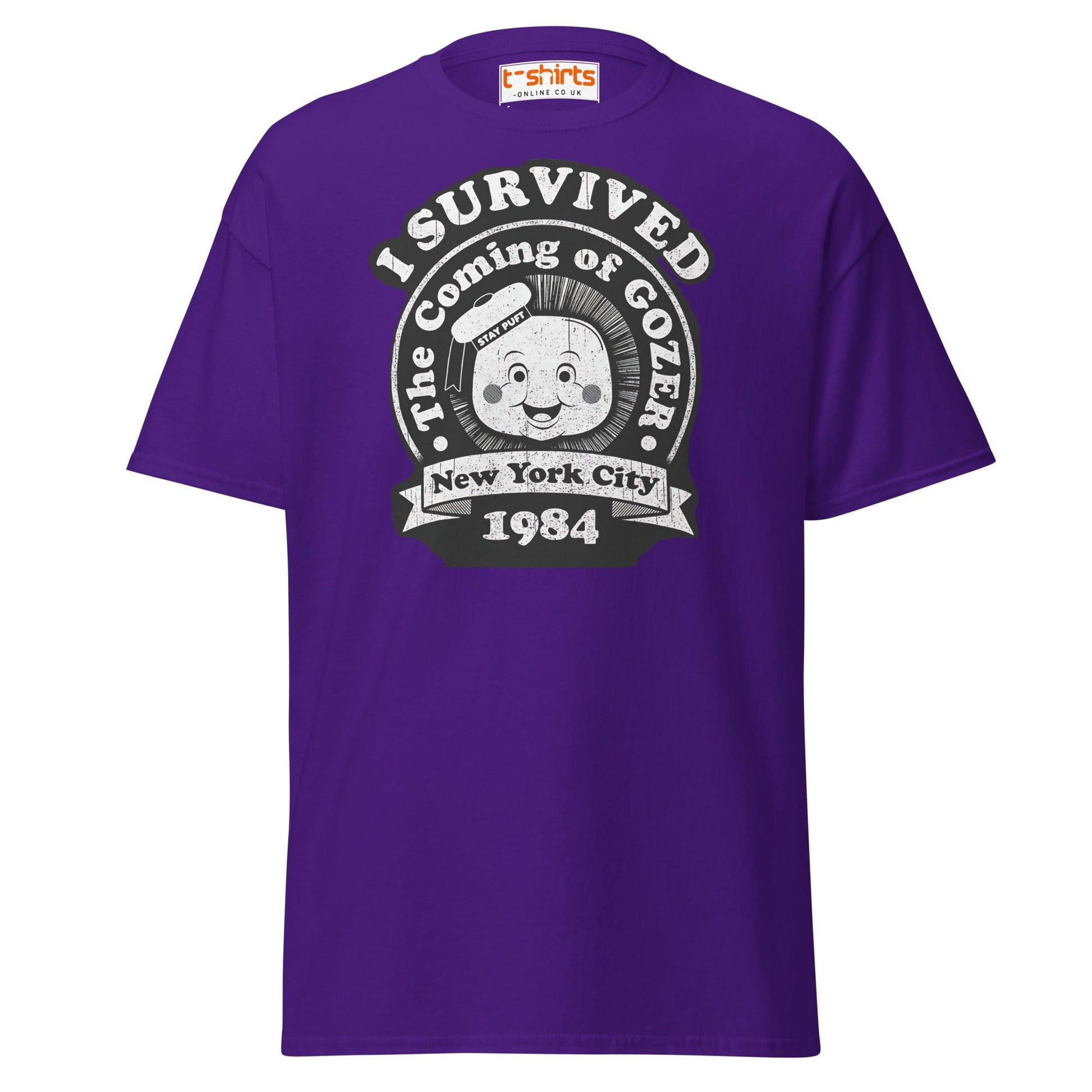 I Survived Gozer T-Shirt - Purple - T-Shirts Online