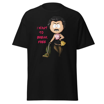 I Want To Break Free T-Shirt - Funny Cleaning Parody - Black - T-Shirts Online