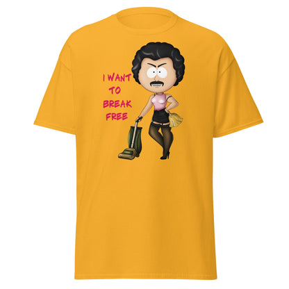 I Want To Break Free T-Shirt - Funny Cleaning Parody - Gold - T-Shirts Online
