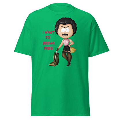 I Want To Break Free T-Shirt - Funny Cleaning Parody - Irish Green - T-Shirts Online