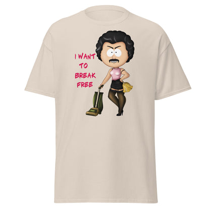 I Want To Break Free T-Shirt - Funny Cleaning Parody - Natural - T-Shirts Online