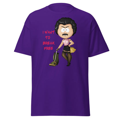 I Want To Break Free T-Shirt - Funny Cleaning Parody - Purple - T-Shirts Online