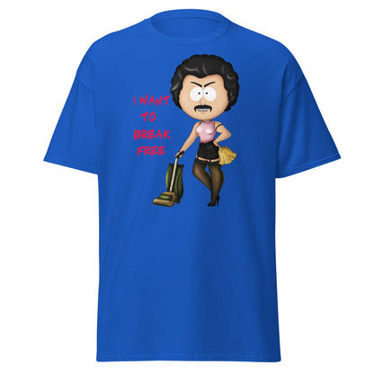 I Want To Break Free T-Shirt - Funny Cleaning Parody - Royal - T-Shirts Online