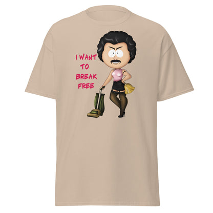 I Want To Break Free T-Shirt - Funny Cleaning Parody - Sand - T-Shirts Online