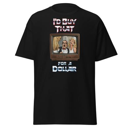 I’d Buy That For A Dollar Retro TV T-Shirt - Black - T-Shirts Online