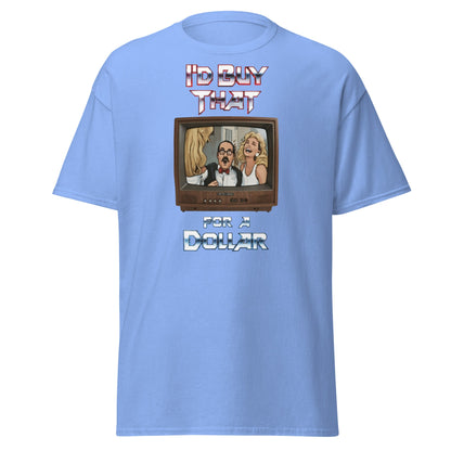 I’d Buy That For A Dollar Retro TV T-Shirt - Carolina Blue - T-Shirts Online