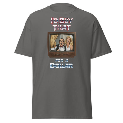 I’d Buy That For A Dollar Retro TV T-Shirt - Charcoal - T-Shirts Online