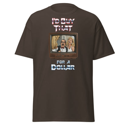 I’d Buy That For A Dollar Retro TV T-Shirt - Dark Chocolate - T-Shirts Online
