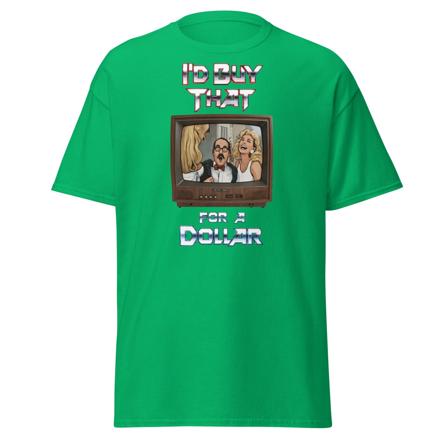 I’d Buy That For A Dollar Retro TV T-Shirt - Irish Green - T-Shirts Online