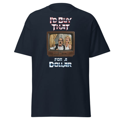 I’d Buy That For A Dollar Retro TV T-Shirt - Navy - T-Shirts Online