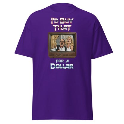 I’d Buy That For A Dollar Retro TV T-Shirt - Purple - T-Shirts Online