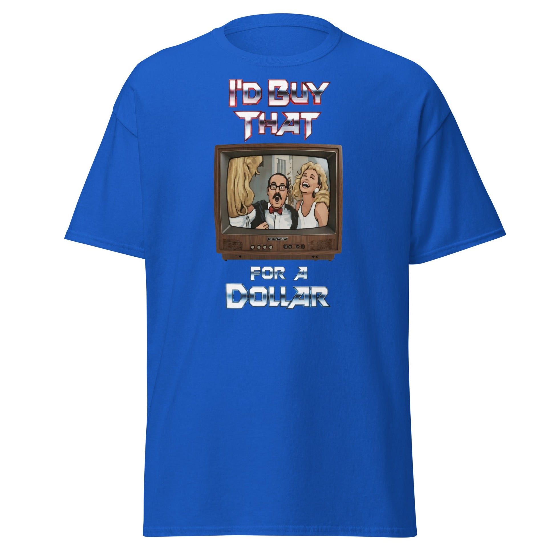 I’d Buy That For A Dollar Retro TV T-Shirt - Royal - T-Shirts Online