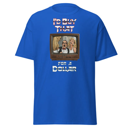 I’d Buy That For A Dollar Retro TV T-Shirt - Royal - T-Shirts Online