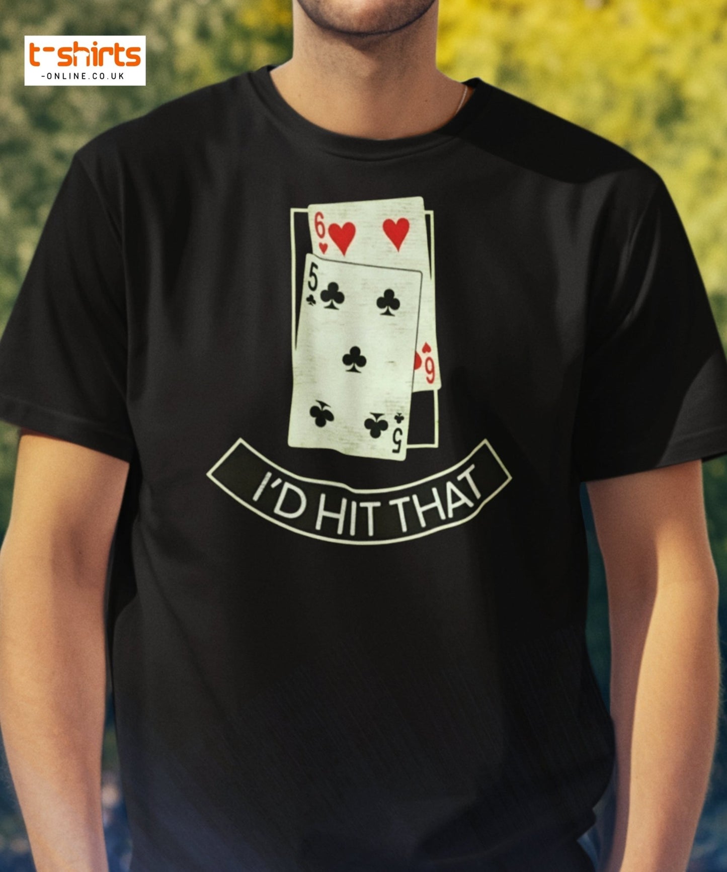 I’d Hit That T-Shirt | Funny Poker & Casino Humor Tee - Maroon - T-Shirts Online