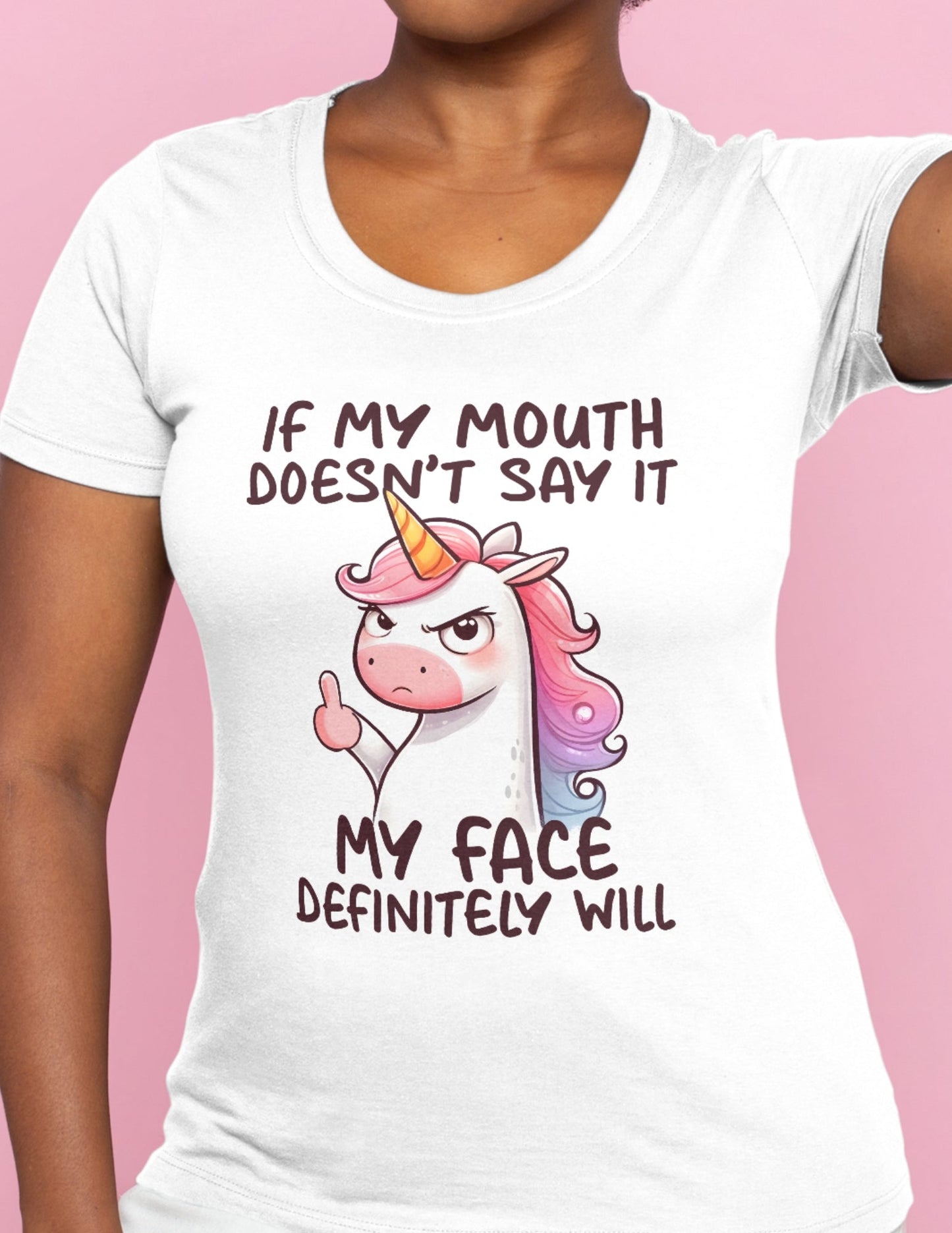 If my Mouth Doesn't Say it | Unicorn T-Shirt - Royal - T-Shirts Online