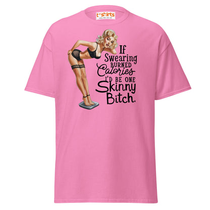 If Swearing Burned Calories T-Shirt | Funny Retro Tee - Azalea - T-Shirts Online