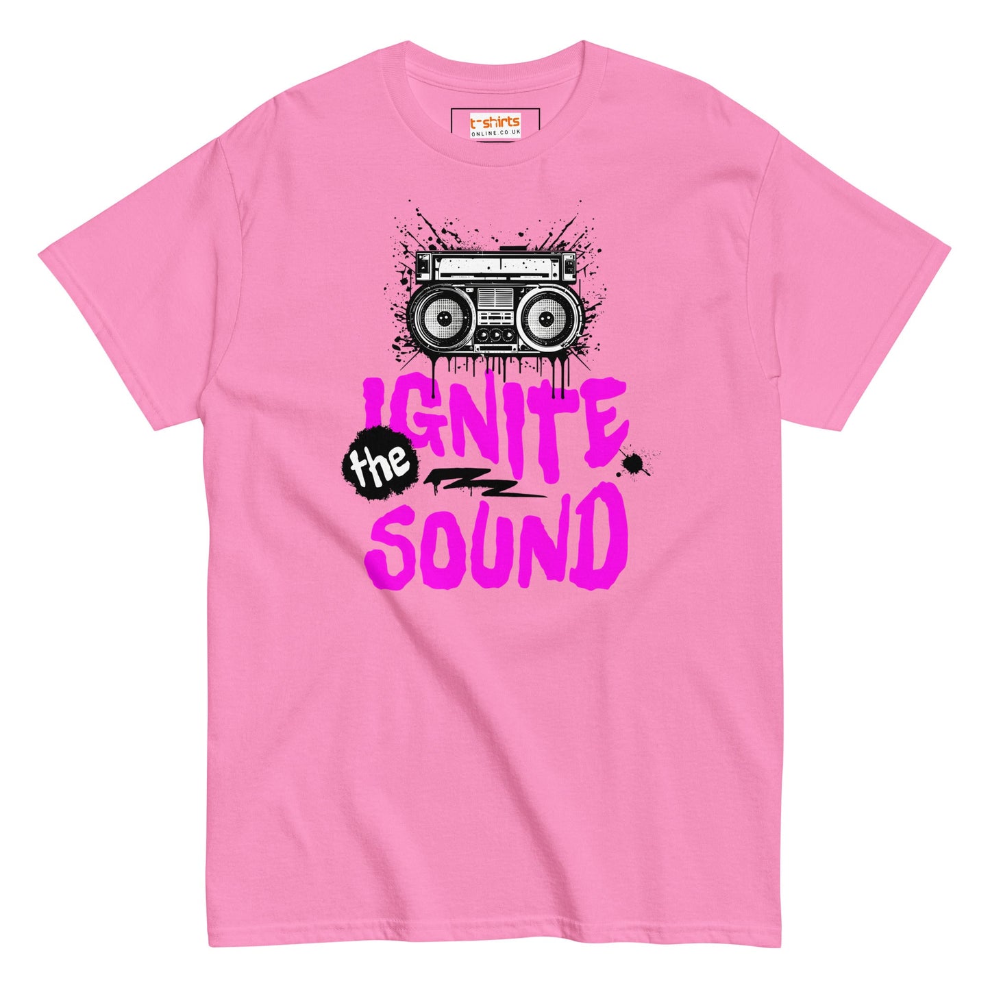 Ignite the Sound T-Shirt | Graphic Music Tee - Azalea - T-Shirts Online