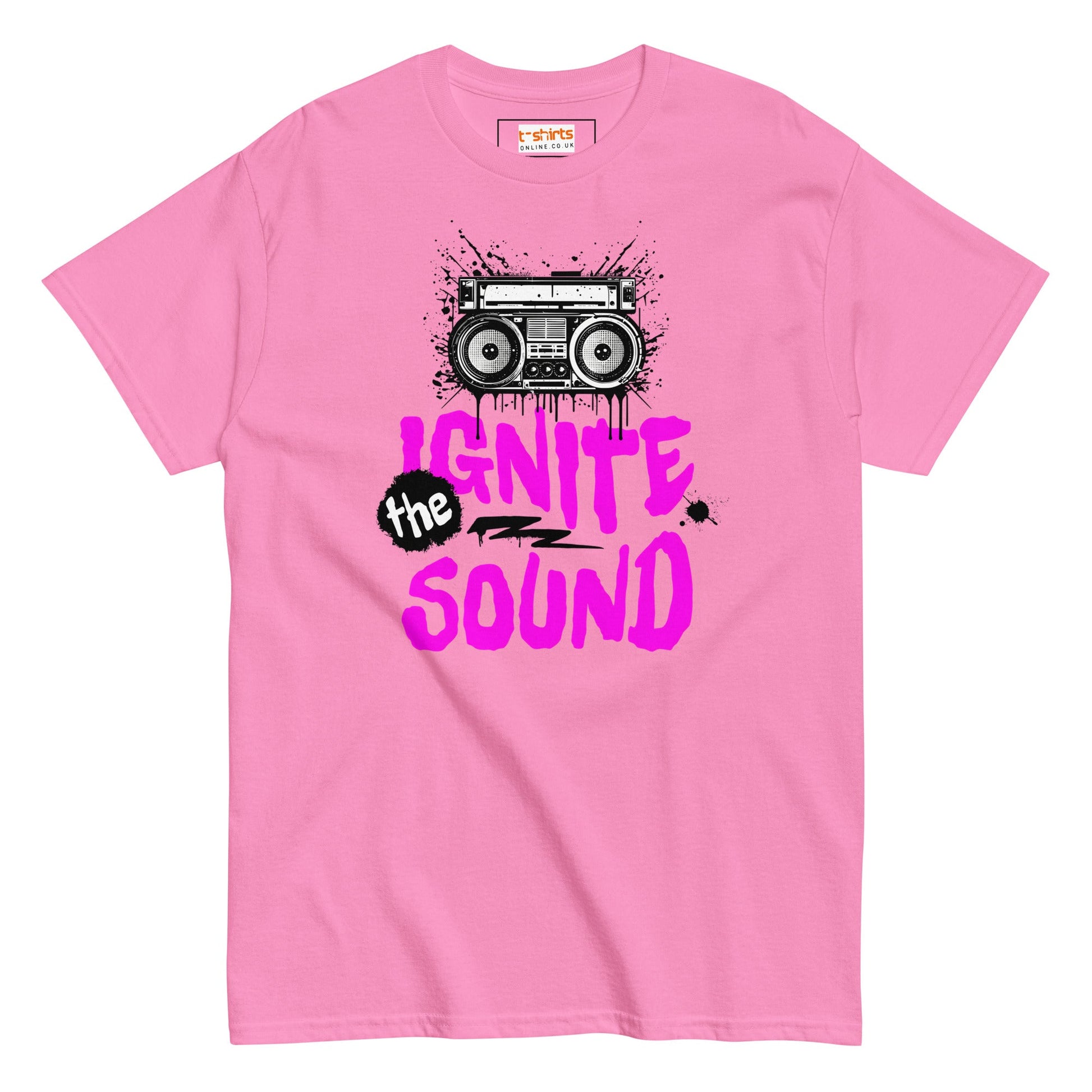 Ignite the Sound T-Shirt | Graphic Music Tee - Azalea - T-Shirts Online