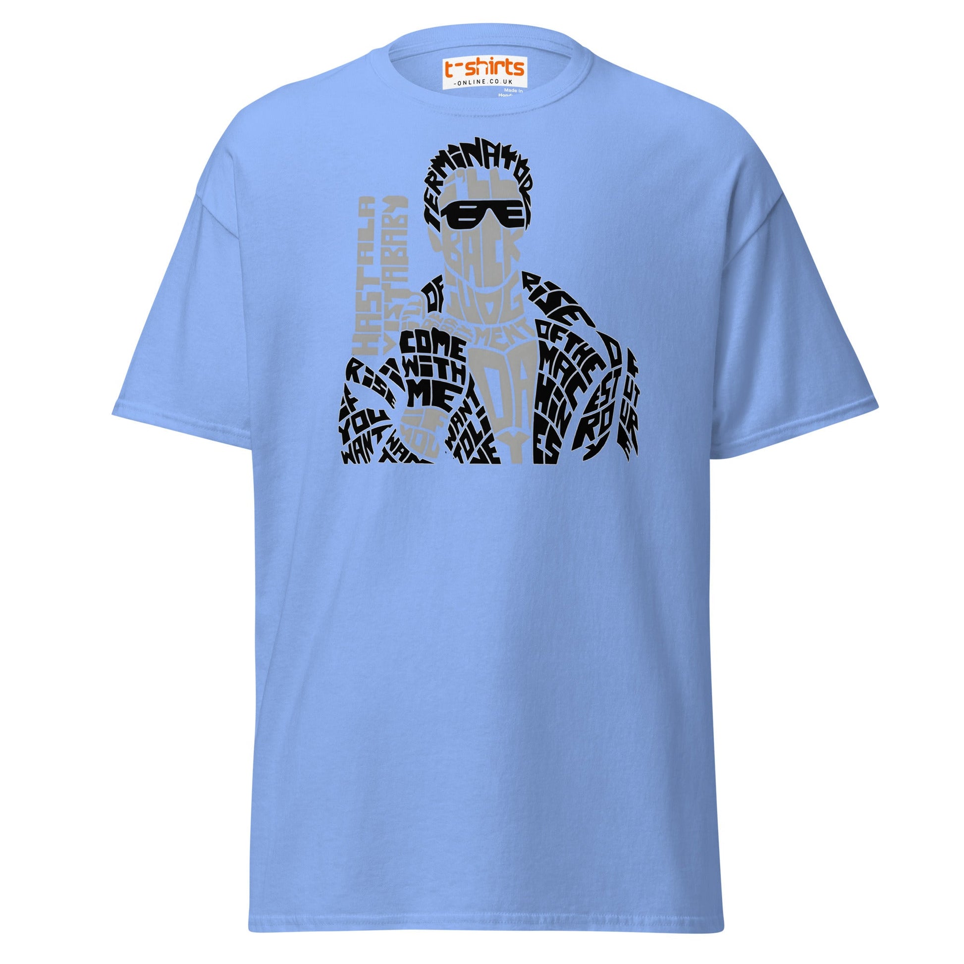 I’ll Be Back T-Shirt | Iconic Movie Quote Typography Tee - Carolina Blue - T-Shirts Online