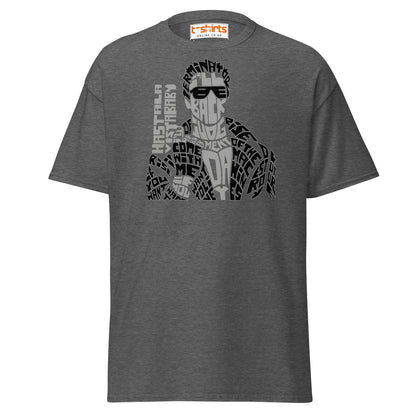 I’ll Be Back T-Shirt | Iconic Movie Quote Typography Tee - Dark Heather - T-Shirts Online