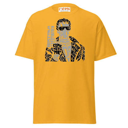 I’ll Be Back T-Shirt | Iconic Movie Quote Typography Tee - Gold - T-Shirts Online