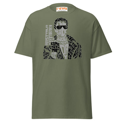 I’ll Be Back T-Shirt | Iconic Movie Quote Typography Tee - Military Green - T-Shirts Online
